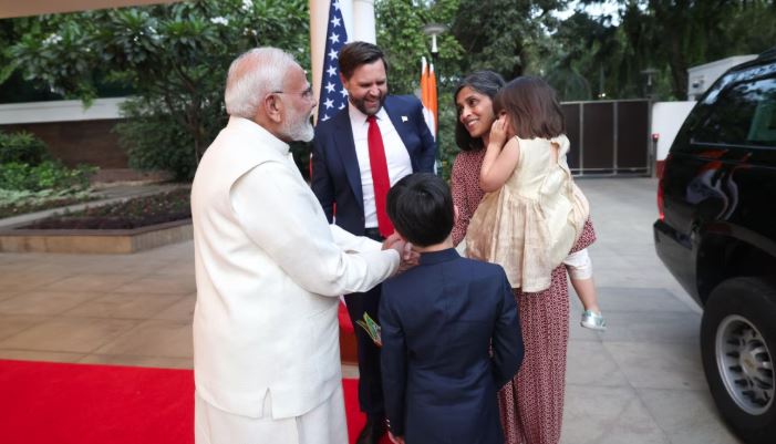 અમેરિકી ઉપરાષ્ટ્રપતિની PM મોદી સાથે મુલાકાત